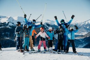 Neuschnee am ersten Wochenende des Ski- und Snowboardkurses 