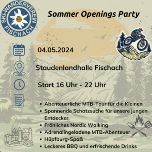 Sommeropeningsparty am 04.05.2024 