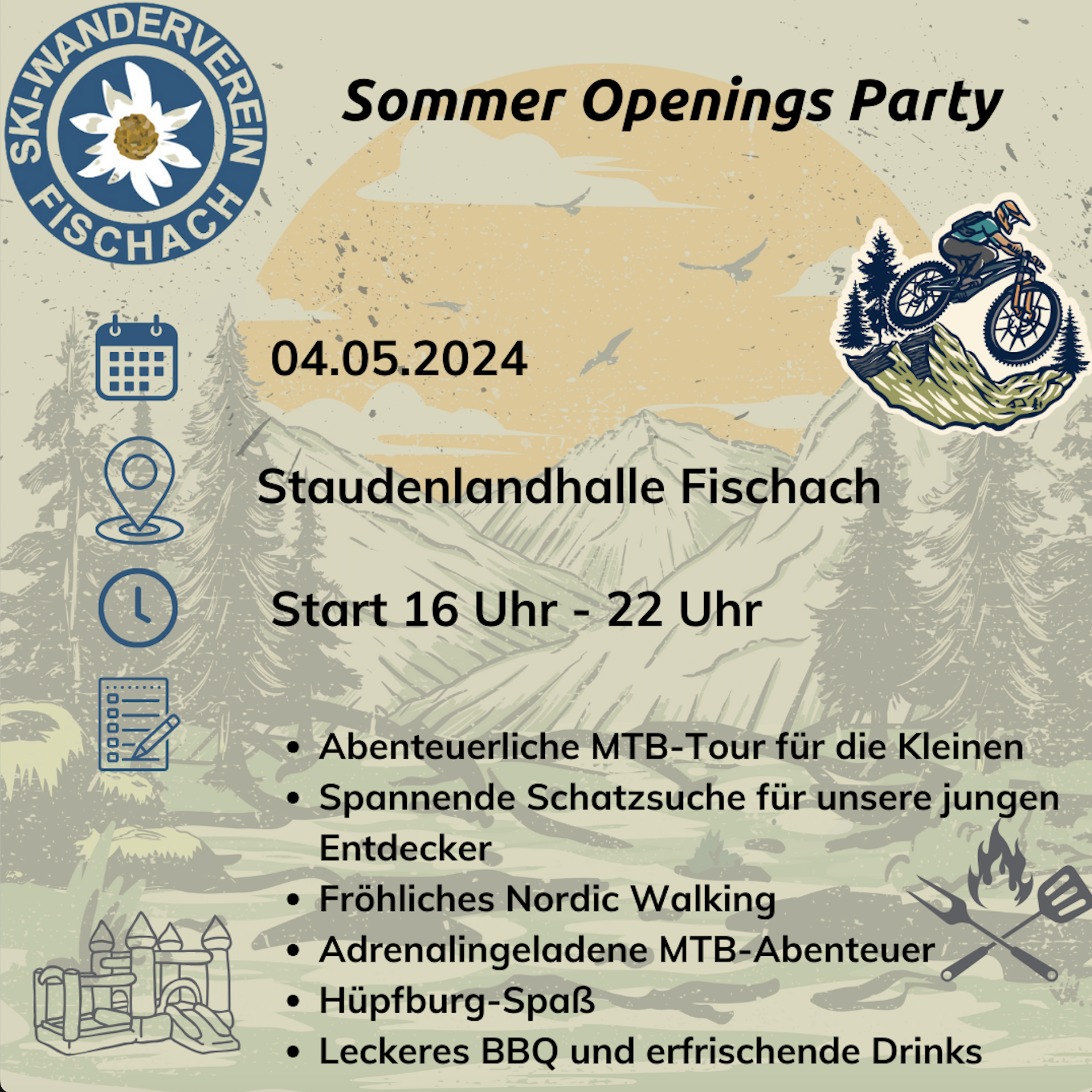 Sommeropeningsparty am 04.05.2024 